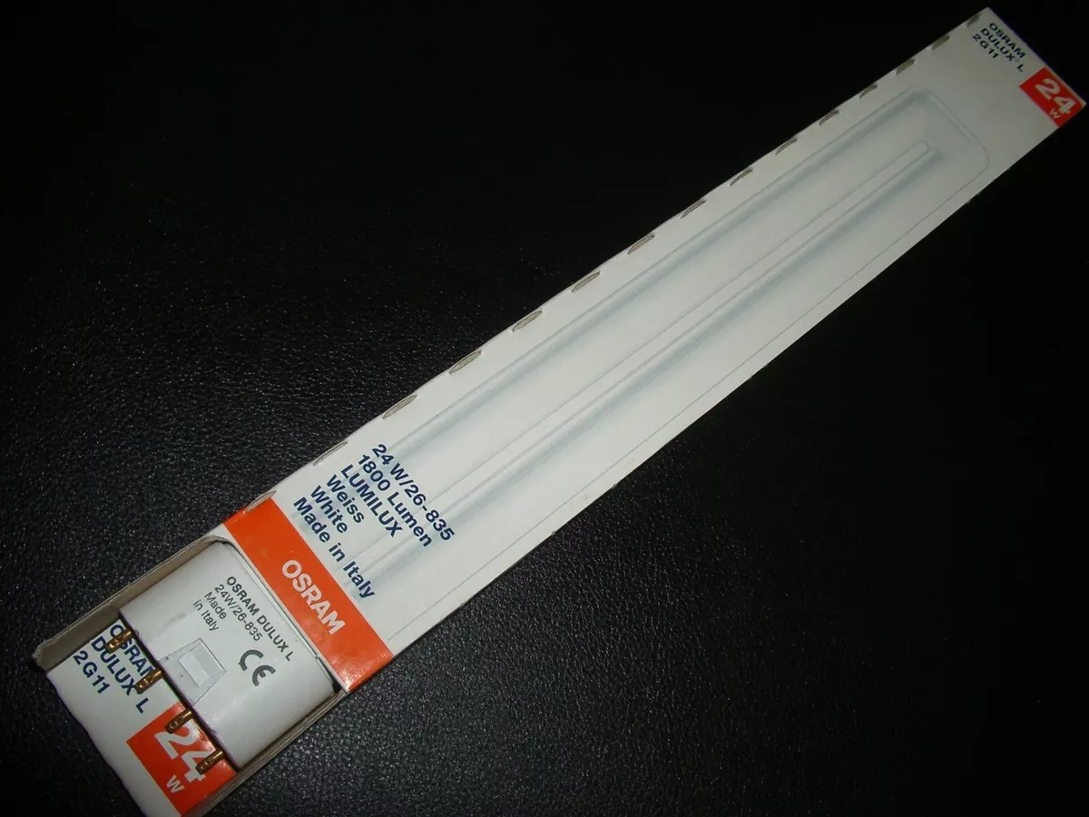 2 24w 835 White 2G11 compact fluorescent lamp bulb Osram
