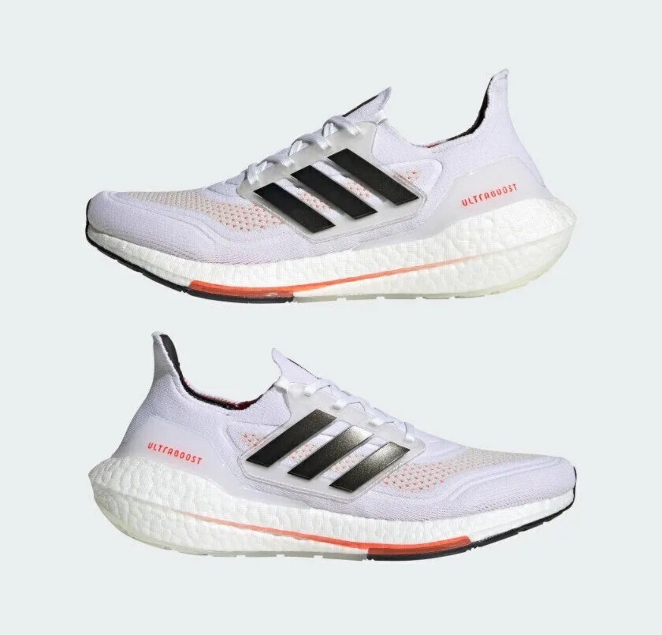 Adidas UltraBoost 21 Running Shoes, Women’s Size 11, White
