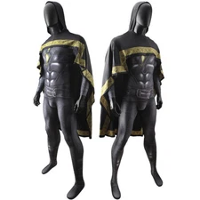 Black Adam Jumpsuit Hoodies Cosplay Costume Bodysuit Cloak Halloween Adult Kids