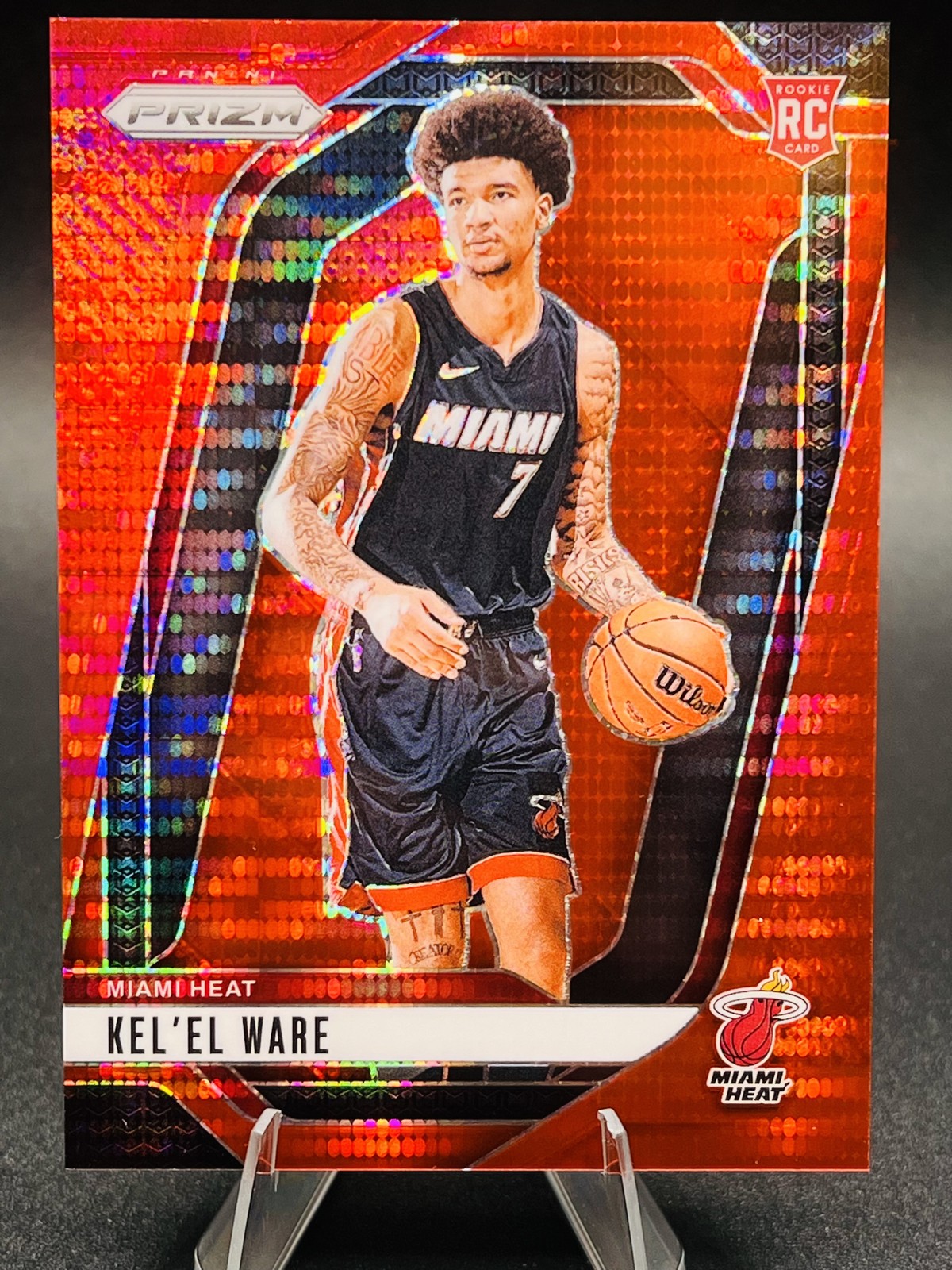 2024-25 Panini Prizm - Kel'el Ware #248 Red Pulsar Prizm /75 (RC)