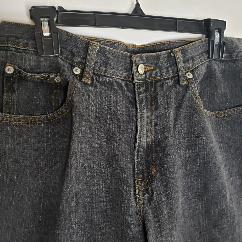 Pantalones de mezclilla Canyon River Blues para jóvenes niños talla 32 H lavado husky negro gris unisex Foto 2 de 4