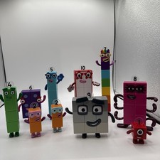 Numberblocks Show Character Math Toy Figure Lot 10 Missing 3 Learning