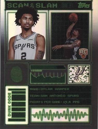 2025-26 Topps Basketball Dylan Harper Scan and Slam #SS-27 RC San