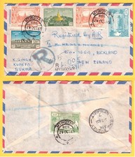 Burma Birma India to New Zealand via Australia registred