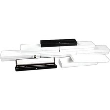 6 Bracelet Watch Boxes Black Leather Gift Display Box