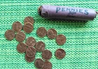 1960 P Lincoln Cents Original Red BU Penny Roll of 50 Uncirculated Wheat Pennies