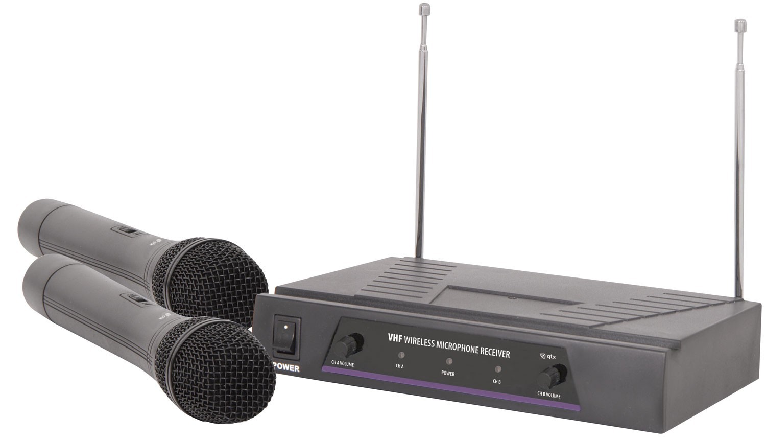 Dual Handheld Microphone VHF Wireless System