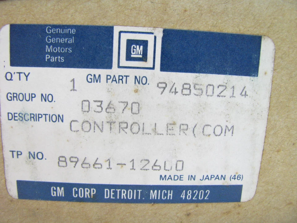 Computadora de motor nueva en caja OEM 94850214 para Toyota Corolla 1990 89661-12600 Foto 4 de 4