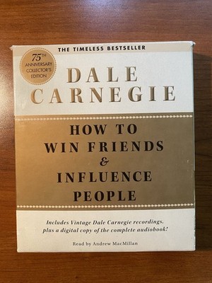 How To Win Friends & Influence People Deluxe 75th Dale Carnegie Complete 10 CD