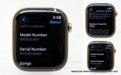 Apple Watch Series 10 GPS + LTE 46 MM boîtier titane doré bracelet de rechange ton or - Photo 11 sur 13