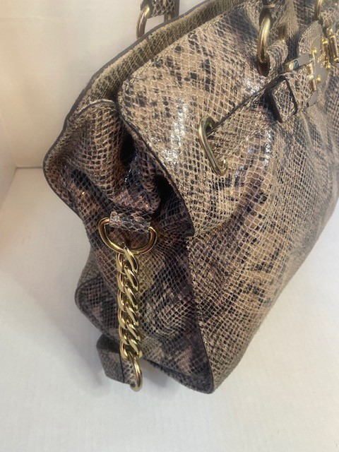 Michael Kors Michael Kors Hamilton Python-Embosse… - image 3