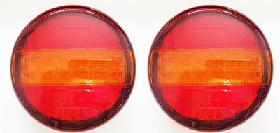 2x LED Rückleuchten E9 ECE 12/24V LKW Neon Brems- & Blinkerlicht