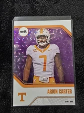 2025 Onit Arion Carter Purple Foil 173/199 Tennessee Volunteers Football
