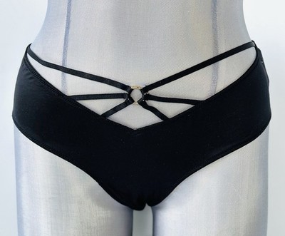 Victoria's Secret Very Sexy Strappy Ring Hardware Open-Back Cheeky Size: M