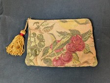Vintage Tapisserie Tapestry Renaissance Modern Art Fruit Design Zipper Pouch