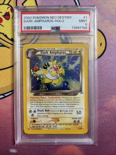 Dark Ampharos (Unlimited) graded PSA 9 for sale on eBay