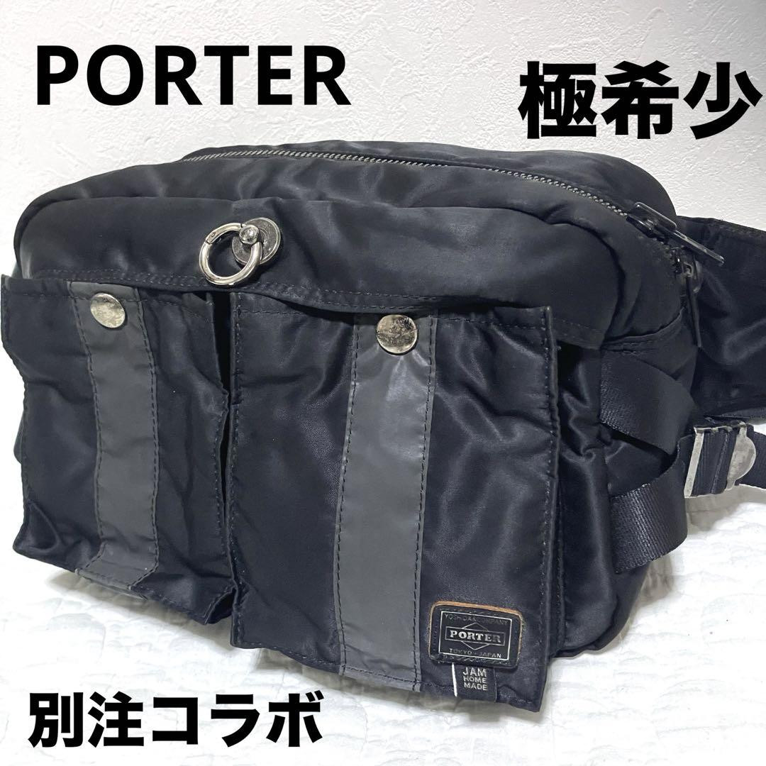 YOSHIDA Bag PORTER Body Bag Jam Homemade Nylon/Leather Black YOSHIDA Bag PORTER Body Bag Jam Homemade Nylon/Leather Black