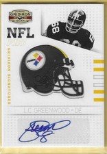 2010 Gridiron Gear L.C. Greenwood Steelers Auto 05/25