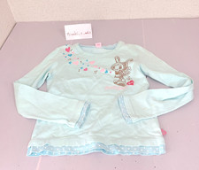 Mezzo Piano T-shirt Tops 150cm M Long Sleeve Berie-chan Design Light Blue Flower