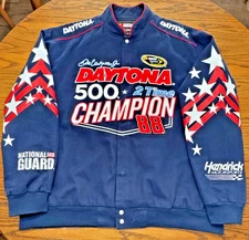 RARE DALE EARNHARDT JR DAYTONA 500 2-TIME CHAMPION 3XL NASCAR JH Design Jacket