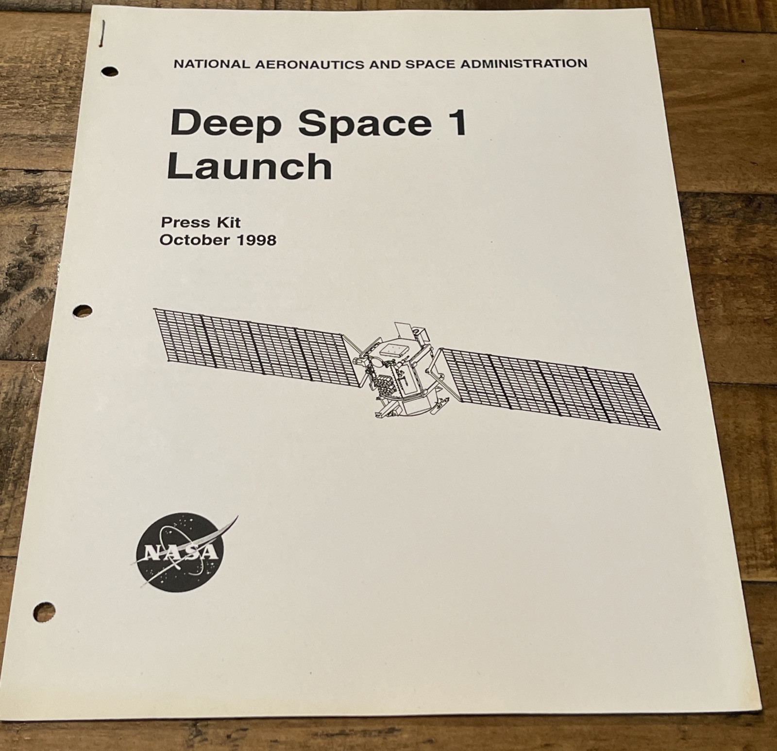 Kit de prensa de lanzamiento NASA Deep Space 1 octubre 1998