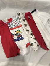 Vintage Baby Boy Clothing Bundle Bodysuit Shirts Sports Teddy Bear 18 24 Months