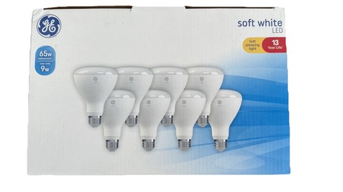 Ge Soft White 65w Dimmable Indoor Flood Light Led Br30 8 Pack - Picture 2 of 3