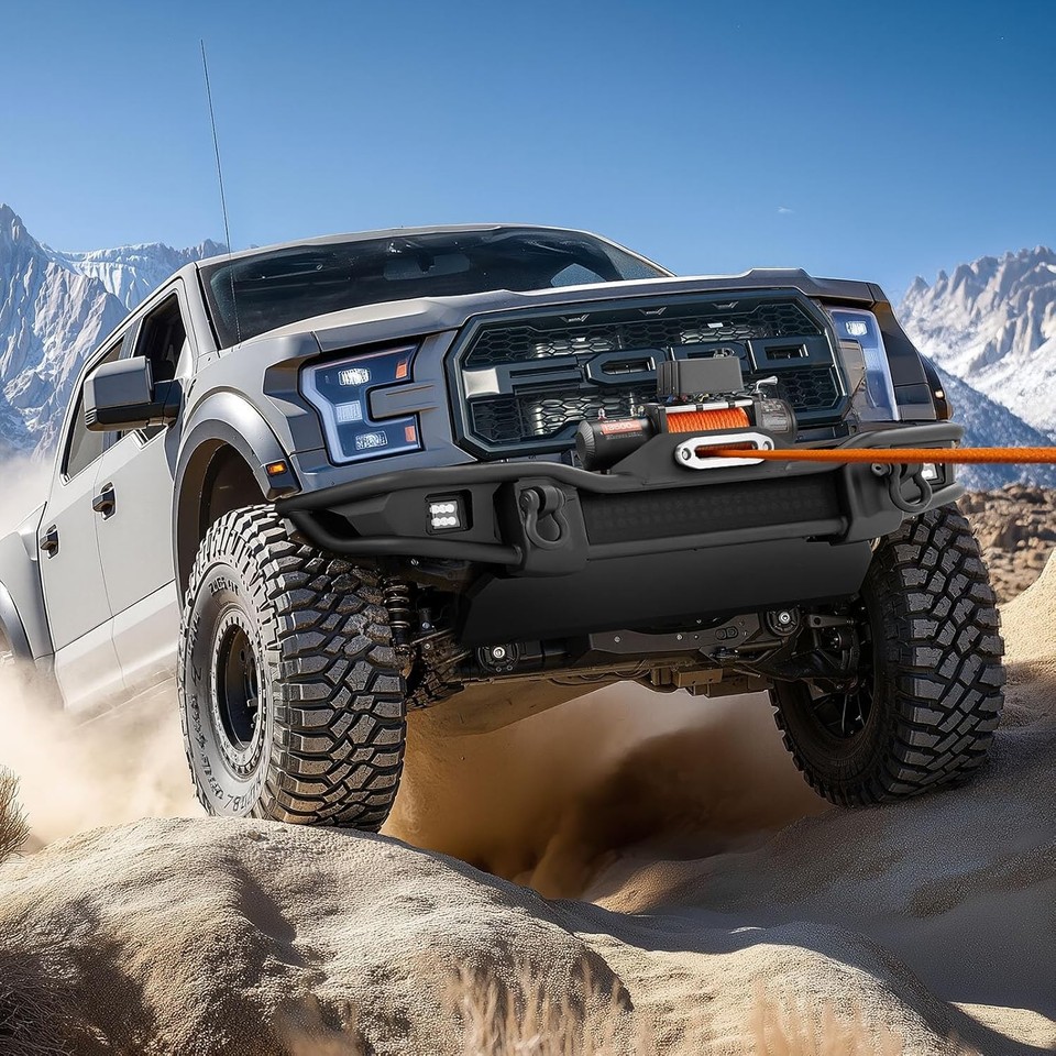 12v Dc Electric Ringer VEVOR Electric Winch 13500lb 12V DC Truck Winch 3/8in x 80ft Synthetic ...