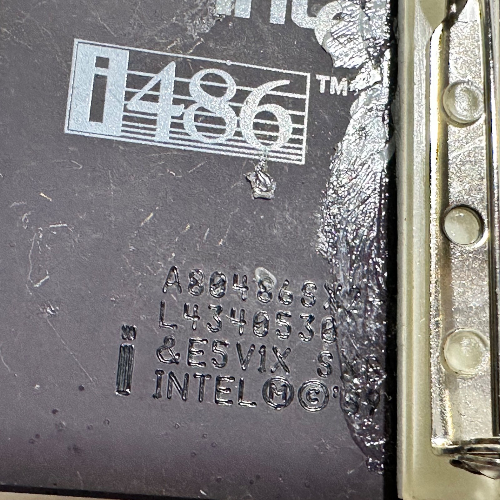 Repurposed Actual Intel 486 Processor Brooch Dich… - image 5
