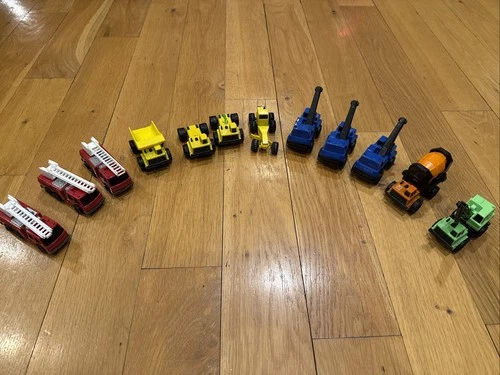 Vintage 1992 to 1994 Tonka Truck Lot of 12 Construction Vehicles Mini Trucks