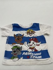 Paw Patrol Nickelodeon T-Shirt Youth Boy 2T Graphic Print Multicolor .. 32172