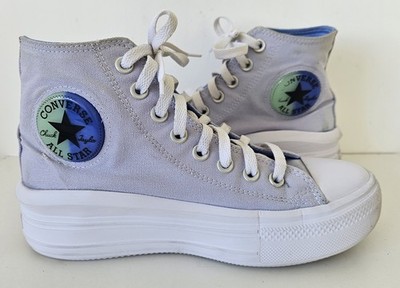 Flieder Textil Damen Hi-Top Sneaker Gr. 5 (38) Converse Chuck Taylor Move