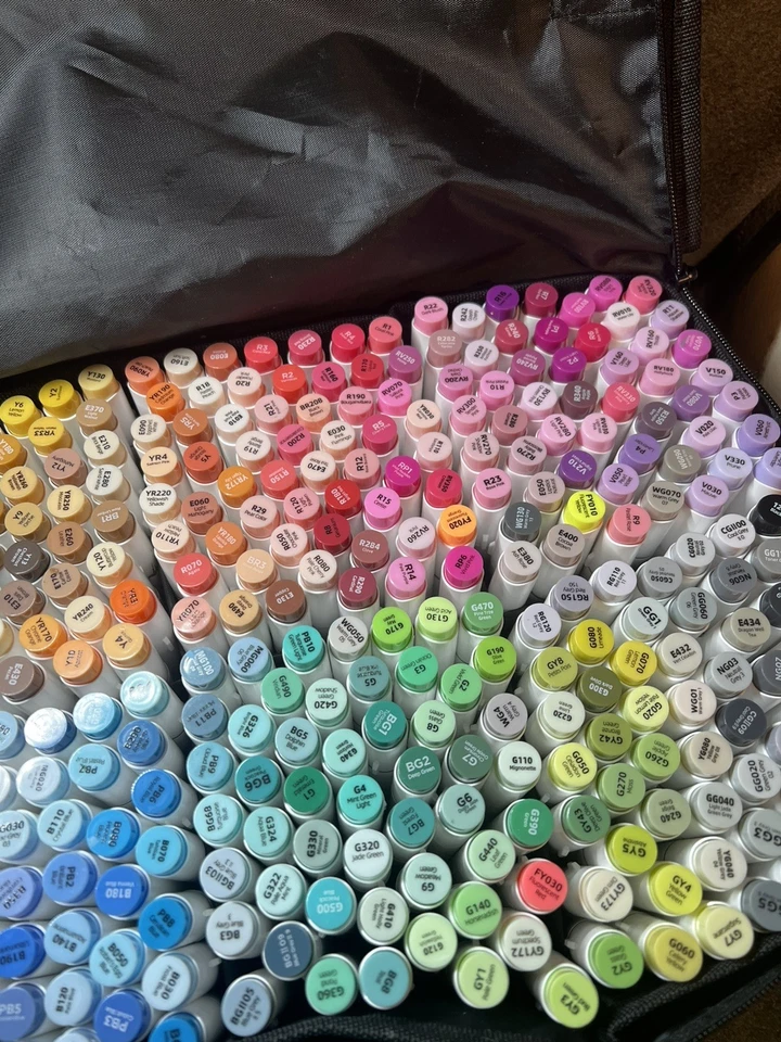 PRE-OWNED Ohuhu Alcohol Art Markers Set, 320-color Brush & Chisel Markers - image 4 of 4