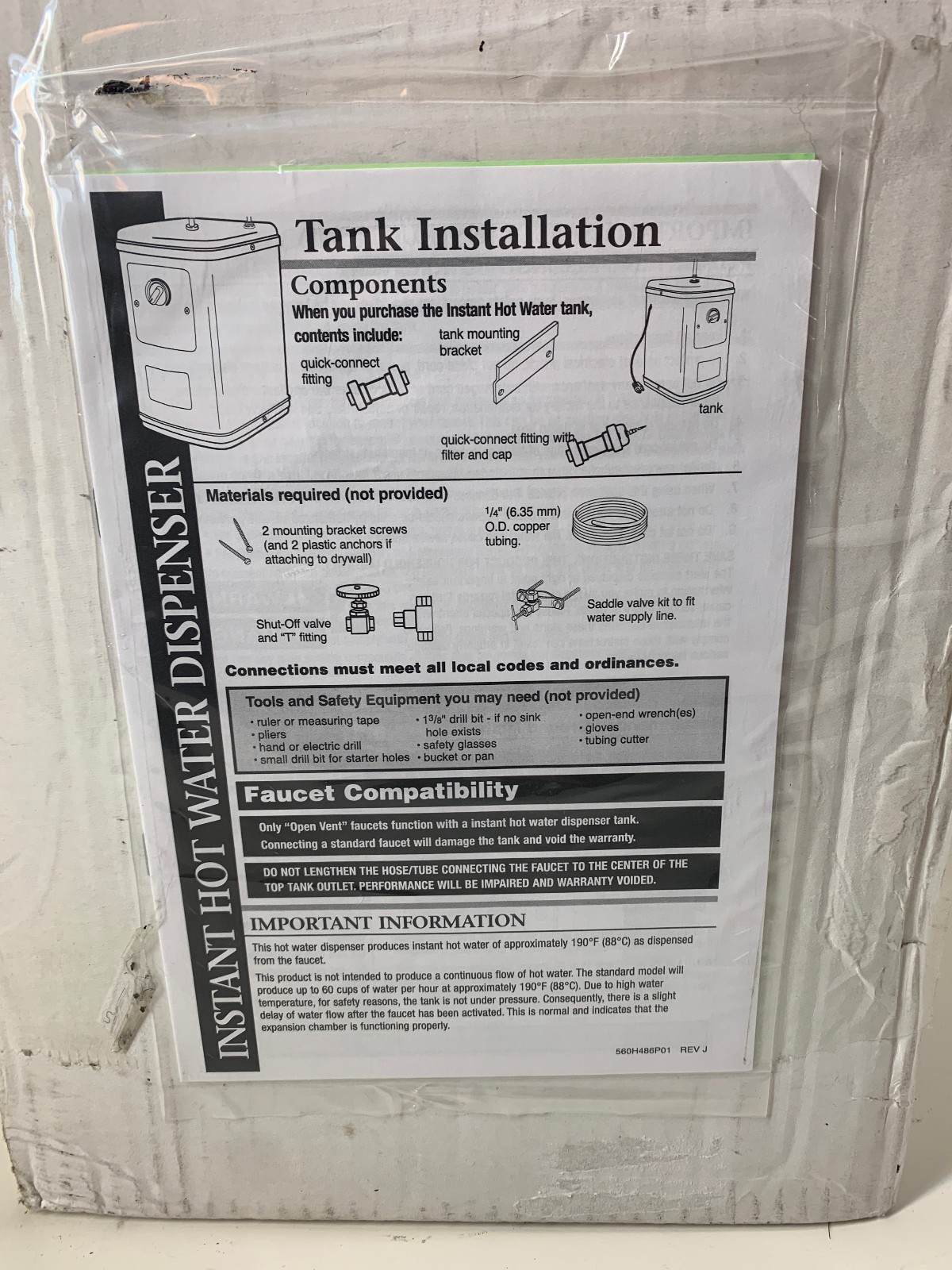 Anaheim AH-1300 Quick & and Hot Instant Hot Water Tank