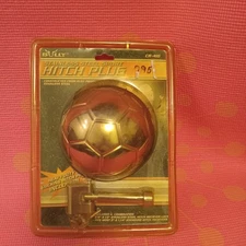 Bully Stainless Steel Hitch Plug Soccer BallFits 1.25" Receiver  Lock