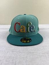 New Era x Cafe Sparkling Green 59Fifty Fitted Hat Cap Size 8 Brand New