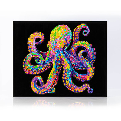 Diamond Dotz Neon Octopus Diamond Painting Artwork Kit