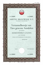 AMSTEL Brauerei 1966 Amsterdam Heineken Puerto Rico 1000 Gulden Gold Race Sammel
