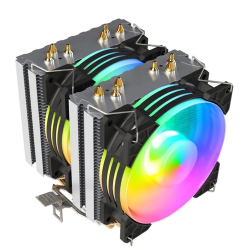 Advanced CPU Air Coolers 6mm Copper Heat Pipes Double Tower Structure PWM - Afbeelding 6 van 8