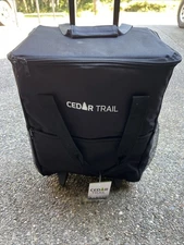 New Cedar Trail 50 Can Rolling Cooler Portable Wheels Collapsible Insulated NWT
