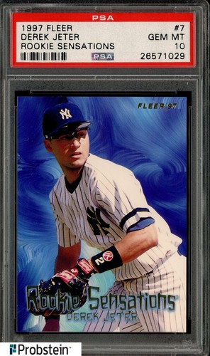1997 Fleer Rookie Sensations #7 Derek Jeter New York Yankees HOF PSA 10 GEM MINT