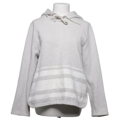 J.Crew, Kapuzenpullover, Größe: L, Grau/Weiß, Baumwolle/Polyester, Fleece #Sgx
