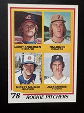 BRIGHT SHARP CARD - 1978 Topps - Rookie Pitchers Jack Morris #703 (RC) EX+. rookie card picture