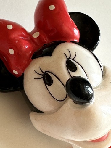 Vtg Enesco Disney Mickey Minnie Mouse Porcelain Thimble Figures Pair 1.75” - Picture 7 of 24