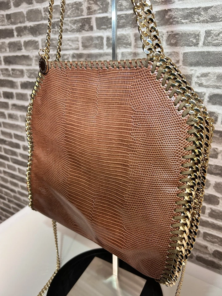 Mini Bolso de Hombro Stella McCartney Falabella Bolso de Mano Mediano Marrón Dorado Reino Unido 123865 Foto 2 de 4
