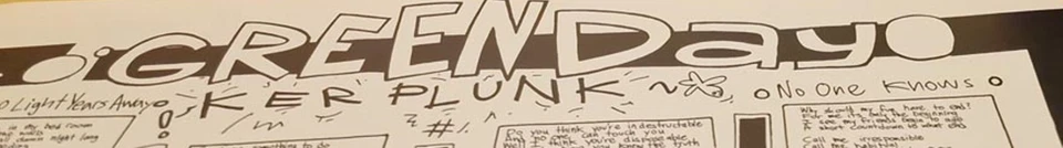 Green Day Kerplunk! Vinyl Record LP w Insert US 1991 Lookout! NM - Image 3 of 3