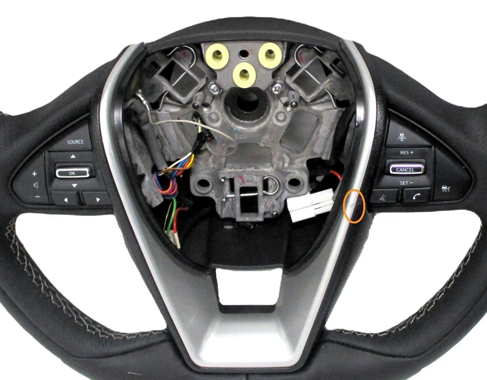 OEM 2016- 2018 Nissan Maxima Black Leather Steering Wheel 48430-4RD1A - Image 3 of 4