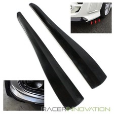 2pc 280mm Black Frontside Bumper Lip Scratch Protector Protective Strip Guard 2pc 280mm Black Frontside Bumper Lip Scratch Protector Protective Strip Guard