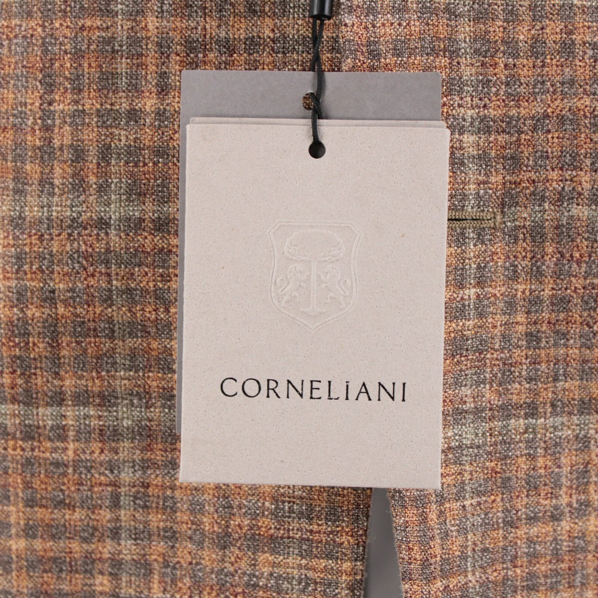 Corneliani NWT Silk / Linen Sport Coat Size 50R (40R US) In Orange