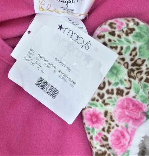 Goodnight Kiss Women's Large Sleep Lounge Wear Pajama Set Butter Knit 3 Pc. Pink - Picture 9 of 10
